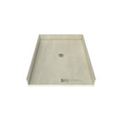 Tile Redi Redi Base 48" x 37" Rectangular Barrier Free Shower Base with Center Drain Polished Chrome