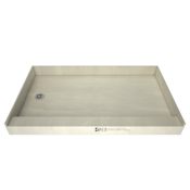 Tile Redi Redi Base 30" x 48" Rectangular Shower Base with Single Threshold and Left Drain Polished Chrome