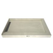 Tile Redi WonderFall Trench 32" x 48" Rectangular Shower Base with Double Threshold and Left Drain Tileable