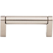 Top Knobs Pennington 3 Inch Center to Center Handle Cabinet Pull from the Bar Pulls Collection Brushed Satin Nickel