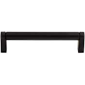 Top Knobs Pennington 5-1/16 Inch Center to Center Handle Cabinet Pull from the Bar Pulls Collection Flat Black