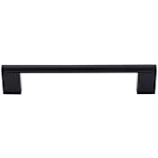 Top Knobs Princetonian 6-5/16 Inch Center to Center Handle Cabinet Pull from the Bar Pulls Collection Flat Black