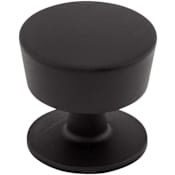 Top Knobs Essex 1-3/16 Inch Mushroom Cabinet Knob from the Nouveau III Collection Flat Black