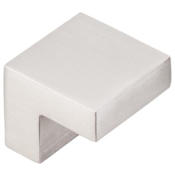 Top Knobs Square 5/8 Inch Center to Center Finger Cabinet Pull from the Asbury Series - 25 Pack Brushed Satin Nickel