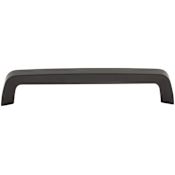 Top Knobs Tapered 6-5/16 Inch Center to Center Handle Cabinet Pull from the Nouveau III Collection Flat Black