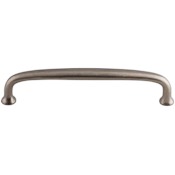 Top Knobs Charlotte 6 Inch Center to Center Handle Cabinet Pull from the Dakota Collection Pewter Antique
