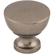 Top Knobs Bergen 1-1/4 Inch Mushroom Cabinet Knob from the Nouveau III Collection Pewter Antique