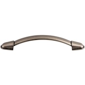 Top Knobs Buckle 5-1/16 Inch Center to Center Handle Cabinet Pull from the Dakota Collection Pewter Antique