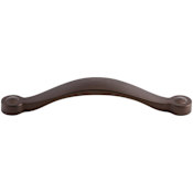 Top Knobs Saddle 5-1/16 Inch Center to Center Handle Cabinet Pull from the Dakota Collection Oil Rubbed Bronze