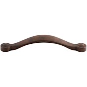 Top Knobs Saddle 5-1/16 Inch Center to Center Handle Cabinet Pull from the Dakota Collection Patina Rouge