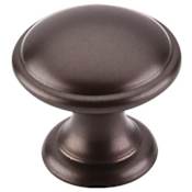 Top Knobs Rounded 1-1/4 Inch Mushroom Cabinet Knob from the Dakota Collection Oil Rubbed Bronze