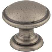 Top Knobs Rounded 1-1/4 Inch Mushroom Cabinet Knob from the Dakota Collection Pewter Antique