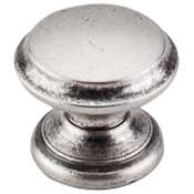 Top Knobs Flat 1-3/8 Inch Mushroom Cabinet Knob from the Dakota Collection Pewter Antique
