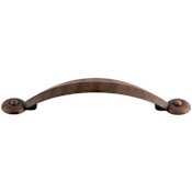 Top Knobs Angle 3-3/4 Inch Center to Center Handle Cabinet Pull from the Dakota Collection Patina Rouge