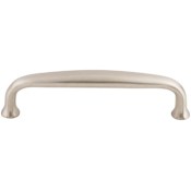 Top Knobs Charlotte 4 Inch Center to Center Handle Cabinet Pull from the Asbury Collection Brushed Satin Nickel