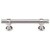 Top Knobs Bit 3-3/4 Inch Center to Center Bar Cabinet Pull from the Asbury Series - 25 Pack Brushed Satin Nickel