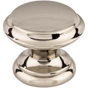 Top Knobs Flat 1-3/8 Inch Mushroom Cabinet Knob from the Asbury Collection Polished Nickel