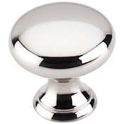 Top Knobs Mushroom 15/16 Inch Mushroom Cabinet Knob from the Asbury Collection Polished Nickel