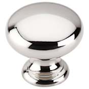 Top Knobs Mushroom 1-1/4 Inch Mushroom Cabinet Knob from the Asbury Collection Polished Nickel