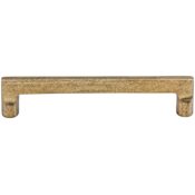 Top Knobs Flat 6 Inch Center to Center Handle Cabinet Pull from the Aspen Collection Light Bronze