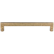 Top Knobs Flat 9 Inch Center to Center Handle Cabinet Pull from the Aspen Collection Light Bronze
