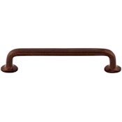 Top Knobs Rounded 6 Inch Center to Center Handle Cabinet Pull from the Aspen Collection Mahogany Bronze