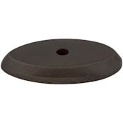 Top Knobs Oval 1-1/2 Inch Knob Backplate from the Aspen Series Medium Bronze
