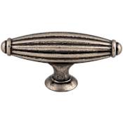 Top Knobs T-Handle 2-5/8 Inch Bar Cabinet Knob from the Tuscany Collection Pewter Antique