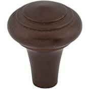 Top Knobs Peak 1 Inch Mushroom Cabinet Knob from the Aspen Collection Mahogany Bronze