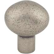 Top Knobs Small 1-3/16 Inch Oval Cabinet Knob from the Aspen Collection Silicon Bronze Light