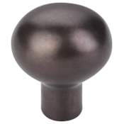 Top Knobs Small 1-3/16 Inch Oval Cabinet Knob from the Aspen Collection Medium Bronze