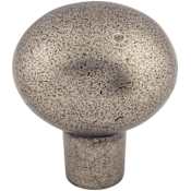 Top Knobs Large 1-7/16 Inch Oval Cabinet Knob from the Aspen Collection Silicon Bronze Light