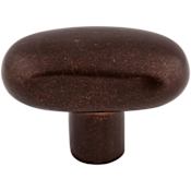 Top Knobs Large 2 Inch Oval Cabinet Knob from the Aspen Collection Mahogany Bronze