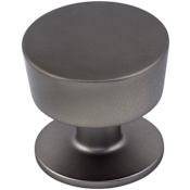 Top Knobs Nouveau III 1-3/16 Inch Mushroom Cabinet Knob Ash Gray