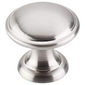 Top Knobs Rounded 1-1/4 Inch Mushroom Cabinet Knob from the Dakota Collection Brushed Satin Nickel