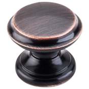 Top Knobs Flat 1-3/8 Inch Mushroom Cabinet Knob from the Dakota Collection Tuscan Bronze