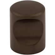 Top Knobs Indent 3/4 Inch Cylindrical Cabinet Knob from the Nouveau II Collection Oil Rubbed Bronze
