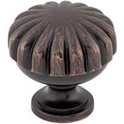 Top Knobs Melon 1-1/4 Inch Mushroom Cabinet Knob from the Somerset II Collection Tuscan Bronze