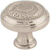Top Knobs Ribbon 1-1/4 Inch Mushroom Cabinet Knob from the Edwardian Collection Brushed Satin Nickel