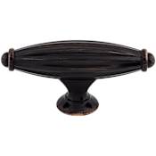 Top Knobs T-Handle 2-5/8 Inch Bar Cabinet Knob from the Tuscany Collection Tuscan Bronze