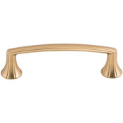 Top Knobs Rue 3-3/4 Inch Center to Center Handle Cabinet Pull from the Edwardian Collection Brushed Bronze