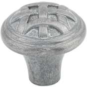 Top Knobs Celtic 1 Inch Mushroom Cabinet Knob from the Tuscany Collection Pewter