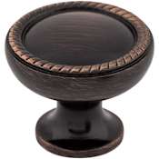 Top Knobs Emboss 1-1/4 Inch Mushroom Cabinet Knob from the Edwardian Collection Tuscan Bronze