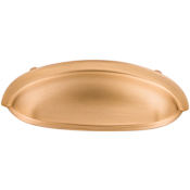 Top Knobs Somerset 3 Inch Center to Center Cup Cabinet Pull Brushed Bronze