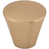 Top Knobs Cone 1-1/16 Inch Conical Cabinet Knob from the Nouveau Collection Brushed Bronze