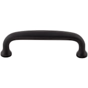 Top Knobs Charlotte 3 Inch Center to Center Handle Cabinet Pull Flat Black