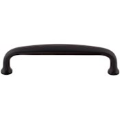 Top Knobs Charlotte 4 Inch Center to Center Handle Cabinet Pull Flat Black