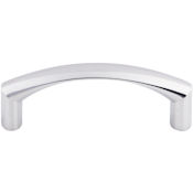 Top Knobs Griggs 3 Inch Center to Center Handle Cabinet Pull from the Nouveau Collection Polished Chrome
