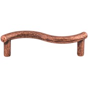 Top Knobs Spiral 3 Inch Center to Center Handle Cabinet Pull from the Nouveau Collection Antique Copper