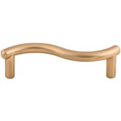 Top Knobs Spiral 3 Inch Center to Center Handle Cabinet Pull from the Nouveau Collection Brushed Bronze